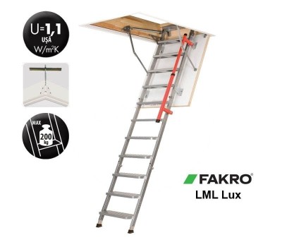 Scara pod FAKRO LML Lux eleganta si practica foto