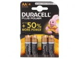Baterii alcaline AA 1.5V 4 bucăți, Duracell