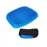 Pernita Gel Ergonomica Scaun, Structura Fagure, 38x30cm, Husa Antialunecare, Spuma Siliconica Ortopedica, Suport Coloana