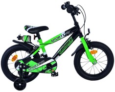 Bicicleta pentru baieti Volare Sportivo, 16 inch, culoare Negru/Verde, frana de... Cod:31679