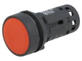 Comutator 22mm Apăsare 1 NC Roșie