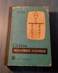 Cartea instalatorului electrician Gh. Chirita foto
