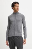 HUGO cardigan din lana culoarea negru