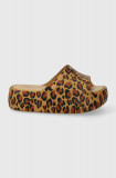 Melissa papuci MELISSA FREE PRINT PLATFORM AD femei, culoarea maro, cu platforma, M.33996.Q642