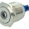 Intrerupator anti-vandalism, ON-ON, &Oslash;22mm, ONPOW - GQ22-11ZD/R/12V