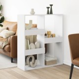 vidaXL Separator de cameră, alb, 100x33x115 cm, lemn prelucrat
