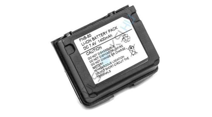Baterie radio VHBW de &icirc;nlocuire pentru Yaesu / Vertex FNB-58, FNB-80Li, FNB-58Li, FNB-80 - 1400 mAh 7,4 V Li-Ion