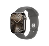 Cumpara ieftin Curea silicon,THD, compatibila Apple Watch 46 mm seria 10, Apple Watch SE 44 mm, M/L, gri piatra