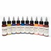 Set 10 Tusuri Colorate XTREME Ink REACH - Vegan, Pigmenti Tatuaj Profesional - Neutral Purple, Antler Brown, Pastel Blue si multe altele