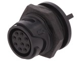 Conector Circular Soclu Mamă 10 Pin Aurit Buccaneer 4000