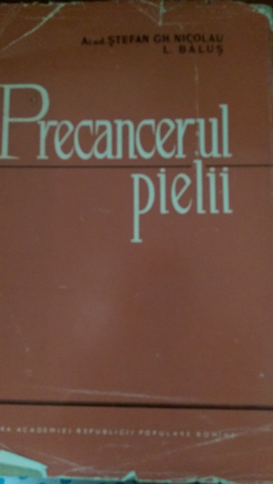 Precancerul pielii St.Nicolau,L.Balus 1963