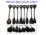 Set 8 Cabluri Adaptoare Interfata Delphi&amp;Autocom PTCamioane Si Tiruri