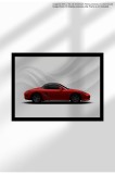 Poster Canvas cu Supercar Modern &ndash; Print Digital Ne&icirc;nramat pe P&acirc;nză Mată - 1432 Boxster 987 | A4 (21 x 29.7 cm)