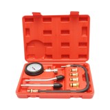 Trusa tester compresie pentru motoare pe benzina cu manometru mecanic 0-20 bar