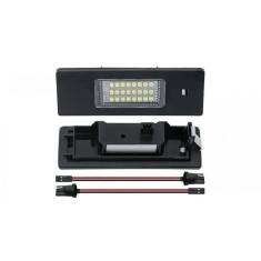 Set de 2 lampi numar LED BMW seria 1 E81, E87, F20, F21, Z4 E85, X2 F39, X4 G02, Seria 6 E63, Mini R55, R60