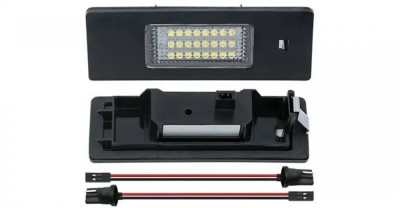 Set de 2 lampi numar LED BMW seria 1 E81, E87, F20, F21, Z4 E85, X2 F39, X4 G02, Seria 6 E63, Mini R55, R60 foto