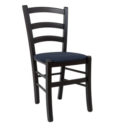 Scaun Paesana - cadru wenge - stofa S80 - albastru foto