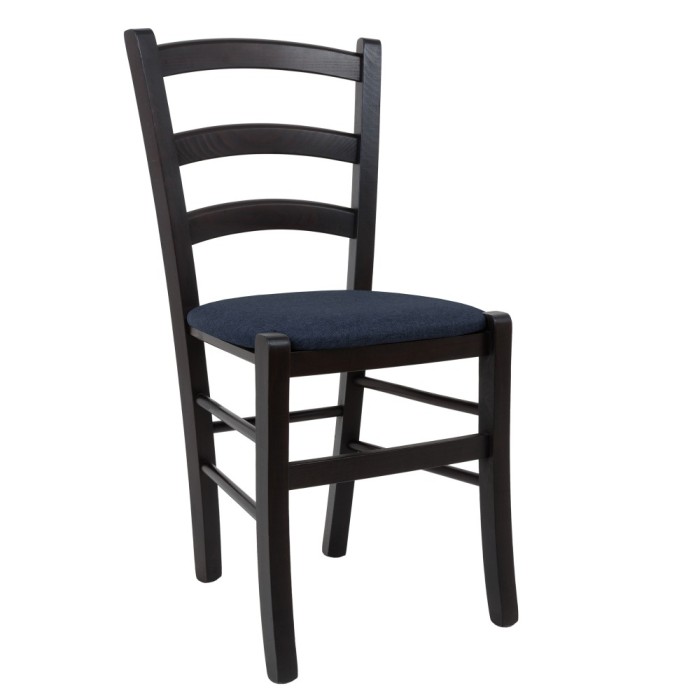 Scaun Paesana - cadru wenge - stofa S80 - albastru