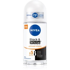 Nivea Invisible Black &amp; White Ultimate Impact deodorant roll-on antiperspirant pentru femei 50 ml