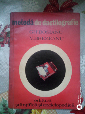 Metoda de dactilografie-Gh.Bosianu,V.Brezeanu foto