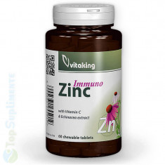 Immuno Zinc masticabil, Vitamina C, Echinaceea 90tab. (imunitate) Vitaking foto