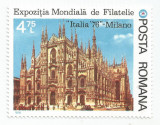 Rom&acirc;nia, LP 922/1976, Expoziția Filatelică &quot;Italia &#039;76&quot;, Milano, MNH