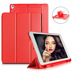 Husa Tableta Apple Ipad 9.7&amp;quot; 6Th Generation, A1893, A1954, Smartbook ofera protectie Luxury Poket Red foto