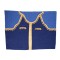 SET PERDELE CABINA CAMION, UNIVERSALE, VELUR, ALBASTRU-AURIU 96318