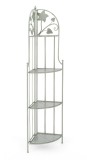 Raft 4 polite otel verde patinat Harriet 48x35x165.5 cm