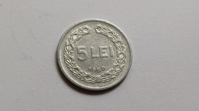 Romania -5 Lei 1950 foto