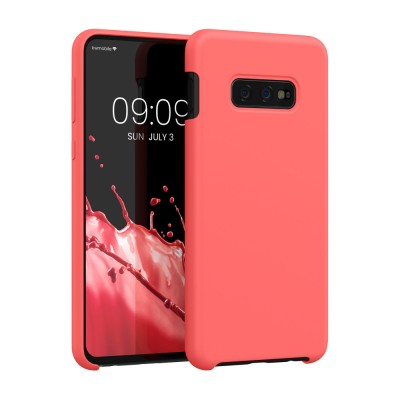 Husa kwmobile pentru Samsung Galaxy S10e, Silicon, Roz, 47944.103 foto