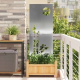 vidaXL Ecran de intimitate pentru grădină Argintiu 50 x 140 cm