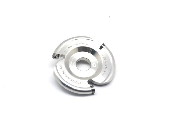 MANPA freza 70mm 3 dinti formă rotundă 8mm