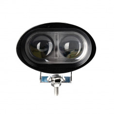 Proiector auto/moto LED, 20W, spot beam, 10/30V, 6000K, lupa 6D