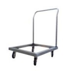Carucior cos vase, rack pahare 50x50, din inox