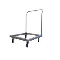 Carucior cos vase, rack pahare 50x50, din inox