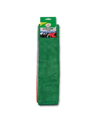 Set 3 lavete din microfibra Turtle Wax Clean and Shine Microfibers, 40 x 40cm
