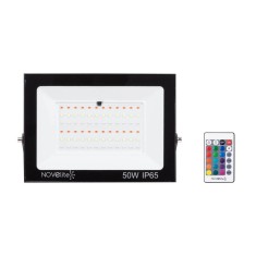 Proiector LED RGB 50W Novelite IP65 Exterior 195x30x140mm - Iluminat Arhitectural Multicolor pentru Fatade, Gradini si Design Modern Eficient