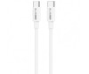 Cablu Date si Incarcare USB-C - USB-C BLUE Power BCBX19, 60W, 1m, Alb