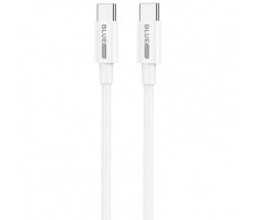 Cablu Date si Incarcare USB-C - USB-C BLUE Power BCBX19, 60W, 1m, Alb
