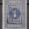 ROMANIA 1919 OCUPATIA ROMANA IN POCUTIA TIMBRE AUSTRIECE PORTO SUPRATIPAR CMT VIOLET 1,20H/1Kr GUMA ORIGINALA SARNIERA