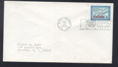 UN New York 1968 UNIDO Mi.200 FDC UN.092 foto