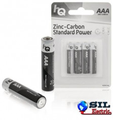 Baterii zinc-carbon AAA 4 buc/blister HQ foto