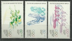 Berlin 1984 - Jocurile Olimpice, sport, serie neuzata
