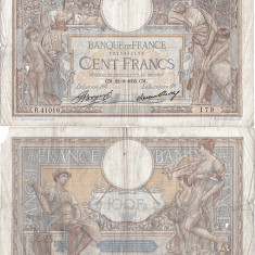 1933 (22 VI), 100 francs (P-78c.2) - Franța
