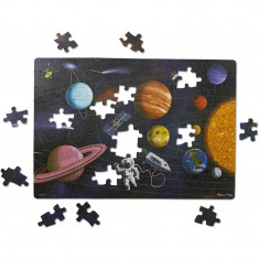 Puzzle carton Spatiul Melissa &amp; Doug, 100 piese, 6 ani+