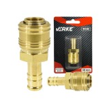 Cupla rapida pneumatica din alama pentru furtun 10 mm, Verke