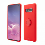 Husa Vetter pentru Samsung Galaxy S10, Soft Pro with Magnetic iStand, Rosu