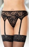 Portjartier Si Chilotei String Din Dantela, Negru, M/L, Softline