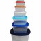 SET 7 CASEROLE PATRATE CU CAPACE,PLASTIC, VANORA HOME